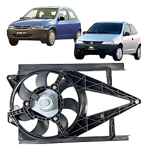Eletroventilador Radiador Celta 1.0 1.4 S/ Ar 2000-2006