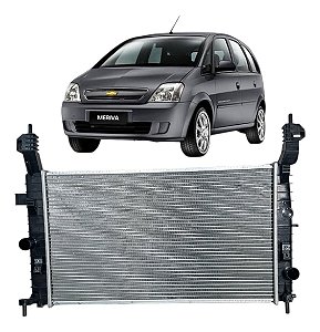 Radiador Meriva 1.4 1.8 8v 2002 2003 À 2012 Sistema Valeo