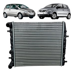 Radiador Fox 2004 2005 2006 2007 Sem/ Ar Boca De Engate