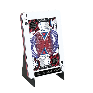 Troféu Personalizado Design de Poker