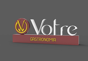 Placa de mesa personalizada para empresa Votre