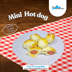 Mini Hot Dog Assados 500g (25 unidades)