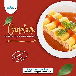 Canelone Presunto e Muçarela 500g