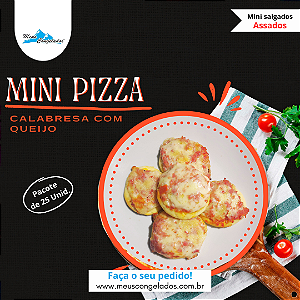 Mini Pizza de Calabresa com Queijo (Assados 500g)
