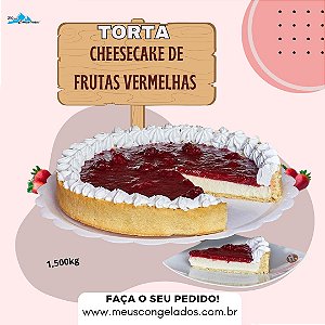 Torta Cheesecake de Frutas Vermelhas 1,500kg