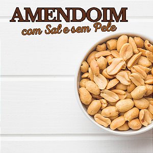 Amendoim Torrado com Sal sem Pele