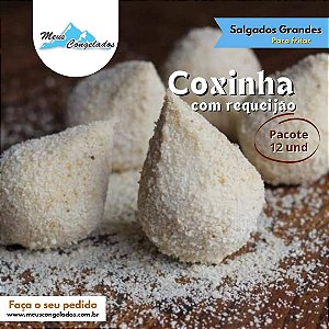 Coxinha de Frango com Requeijão Crua (12 unidades)