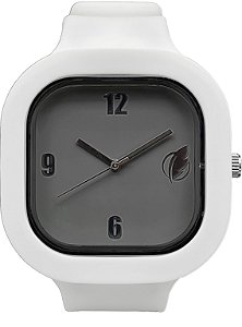 Relógio Cinza / Branco