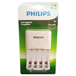 Carregador Philips Original para pilhas recarregáveis AA ou AAA