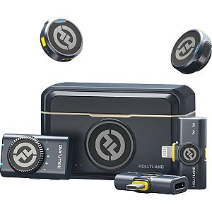 Microfone sem fio Hollyland LARK M2 DUO (Lightning + USB-C)
