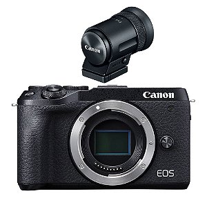 Canon EOS M6 Mark II Mirrorless (somente corpo) + Visor EVF-DC2