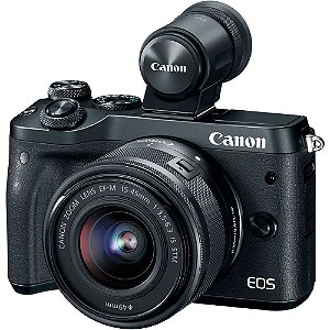 Canon EOS M6 Mark II Mirrorless + Lente 15-45mm STM + Visor EVF-DC2