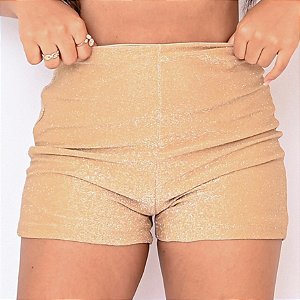 Short Lurex - Nude Gold