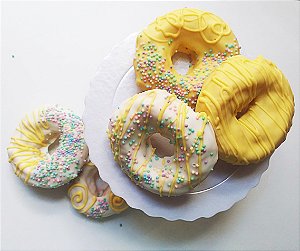 Mini Rosquinhas Decoradas Tipo Donuts (Kit com 30 unidades)