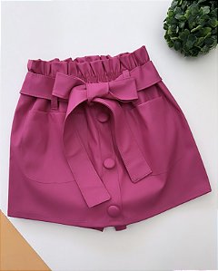 SHORT SAIA COURO NICOLE