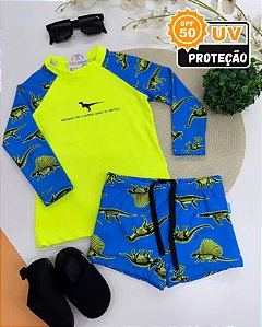 CONJUNTO PROTEÇÃO SOLAR DINO