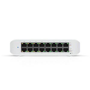 Switch Ubiquiti Uni-Fi Lite 16 portas 8P POE/POE+ - USW-LITE-16-POE