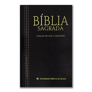 BÍBLIA RA063M MISSIONÁRIA Letra normal capa dura preta
