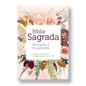 BÍBLIA ARA - SEMILUXO - LETRA GRANDE FLOR DE HENNA