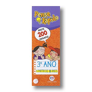 PENSE RÁPIDO: FLASH CARDS 3. ANO