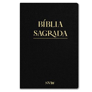 BÍBLIA NVI SLIM LETRA NORMAL CAPA DURA PU PRETA