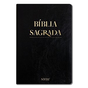 BÍBLIA NVI SLIM LETRA NORMAL CAPA LUXO PRETA