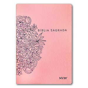 BÍBLIA NVI SLIM LETRA NORMAL CAPA LUXO NUDE