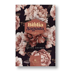 BÍBLIA ACF - LETRA GRANDE CAPA DURA - PEÔNIDAS ROSADAS