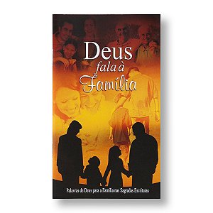 DEUS FALA À FAMÍLIA - CAPA LARANJA - LIVRETO PORÇÕES BÍBLICAS NTLH