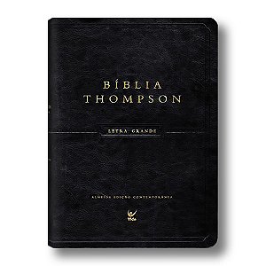 BÍBLIA THOMPSON Letra grande CAPA LUXO PU PRETA com índice