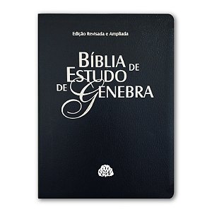 BÍBLIA DE ESTUDO DE GENEBRA - RA Edição Revista e Ampliada Luxo capa azul