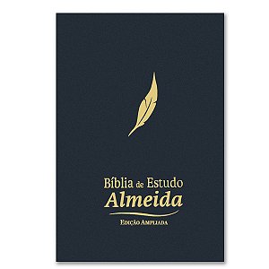 BÍBLIA DE ESTUDO ALMEIDA NAA - NA085BEAAZ capa luxo azul