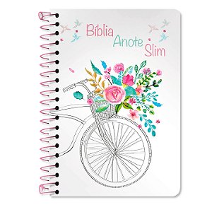 BÍBLIA ANOTE NVT SLIM Espiral Letra normal capa especial bike