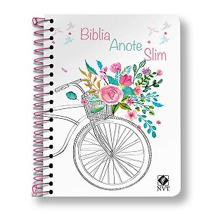 BÍBLIA ANOTE NVT SLIM Espiral Letra normal capa especial bike