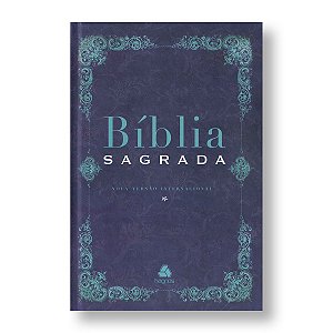 BÍBLIA NVI Letra normal capa dura clássica azul
