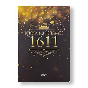 BÍBLIA BKJ1611 ULTRAFINA LETTERING BIBLE capa semiluxo coroa