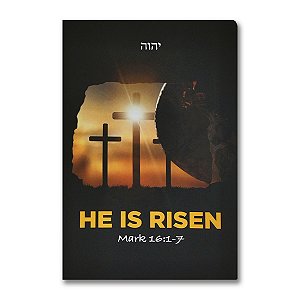 BÍBLIA BKJ1611 ULTRAFINA LETTERING BIBLE HE IS RISEN