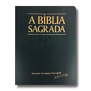 BÍBLIA ACF Letra normal CAPA BROCHURA PRETA