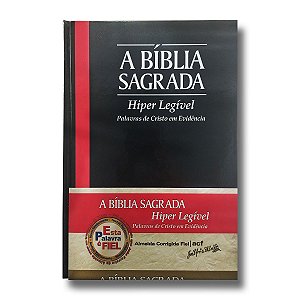 BÍBLIA ACF Letra Hiperlegível CAPA DURA PRETA