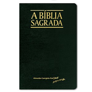 BÍBLIA ACF CLASSIC Semiluxo Letra grande capa verde