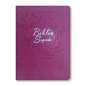 BÍBLIA RA045LGTI Letra grande capa vinho - edição de bolso