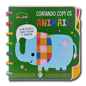 CONTANDO COM OS ANIMAIS - Livro Toque e sinta