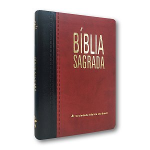 BÍBLIA NA65M EDIÇÃO ECONÔMICA Letra normal CAPA VERMELHO E PRETO