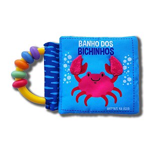 LIVRO PANO COM CHOCALHO BANHO DOS BICHINHOS