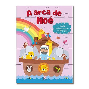 QUEBRA-CABEÇA ARCA DE NOÉ - madeira 12 peças - Editora Sobre Tudo