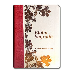 BÍBLIA NTLH065LG Letra grande CAPA PU BRANCO E ROSA JUNÇÃO ÍNDICE