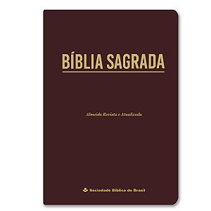 BÍBLIA RA065LGIE Letra gigante ED. ECONÔMICA CAPA LUXO VINHO