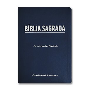 BÍBLIA RA065LGIE Letra gigante ED. ECONÔMICA CP LUXO AZUL MARINHO
