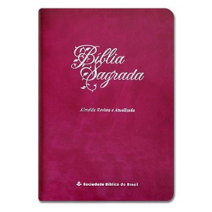 BÍBLIA RA065LGIE Letra gigante ED. ECONÔMICA capa flexível pink