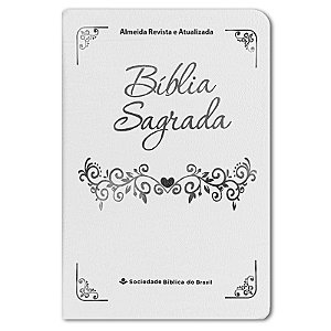 BÍBLIA RA061LG Letra grande ED. CASAMENTO CAPA SEMIFLEXÍVEL BRANCA ÍNDICE